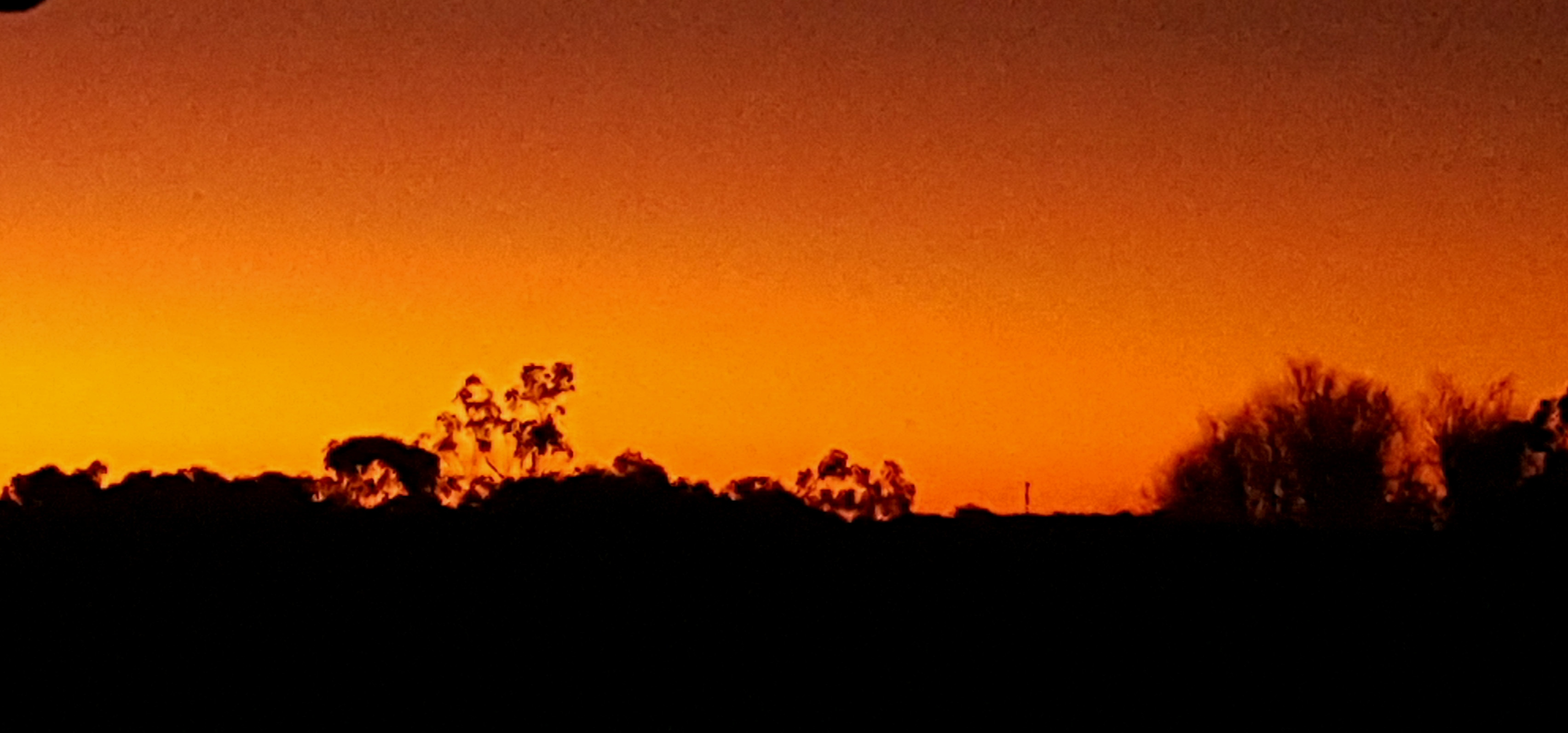 Sunset on the way to Bathurst